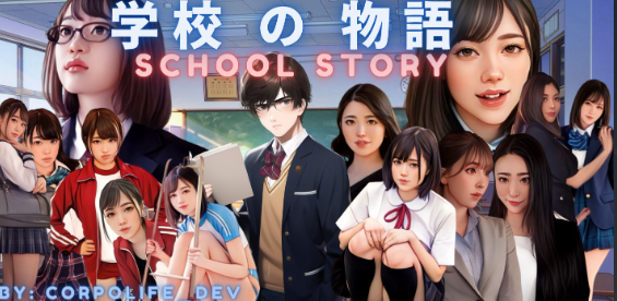 [HTML真人亚洲风游戏/机翻润色]学校の物语 Gakko No Monogatari – School Story [ v0.17 [12G]游戏中文版下载|无需安装解压即玩|游点东西